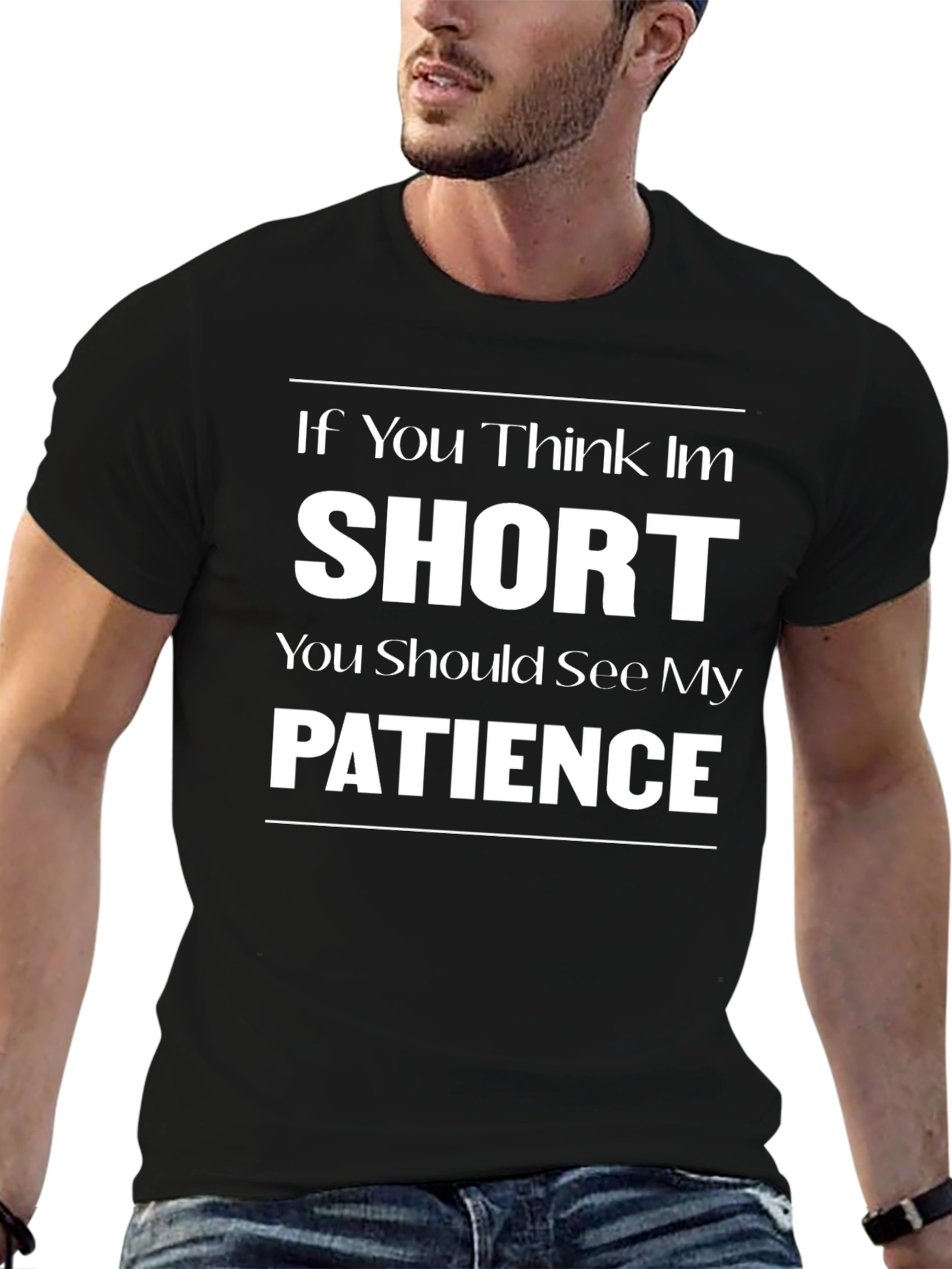 Short Patience Graphic T-Shirt