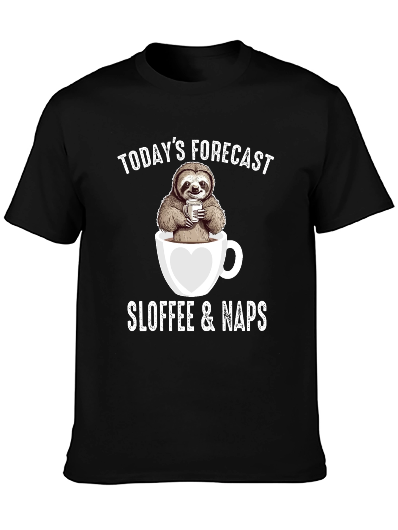 Sloth Coffee Nap Forecast T-Shirt