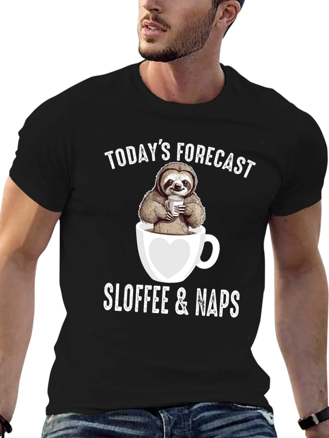 Sloth Coffee Nap Forecast T-Shirt
