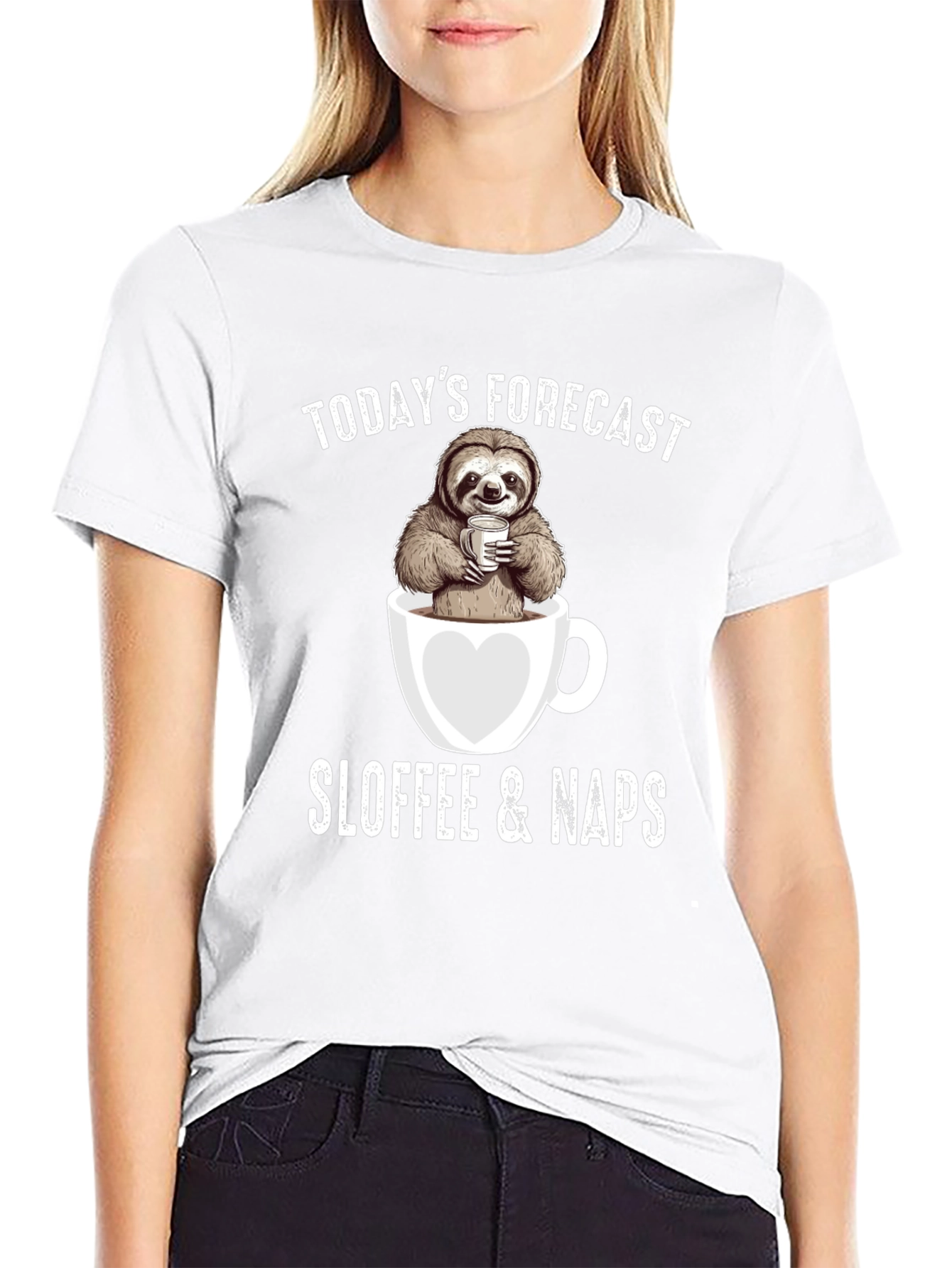 Sloth Coffee Nap Forecast T-Shirt