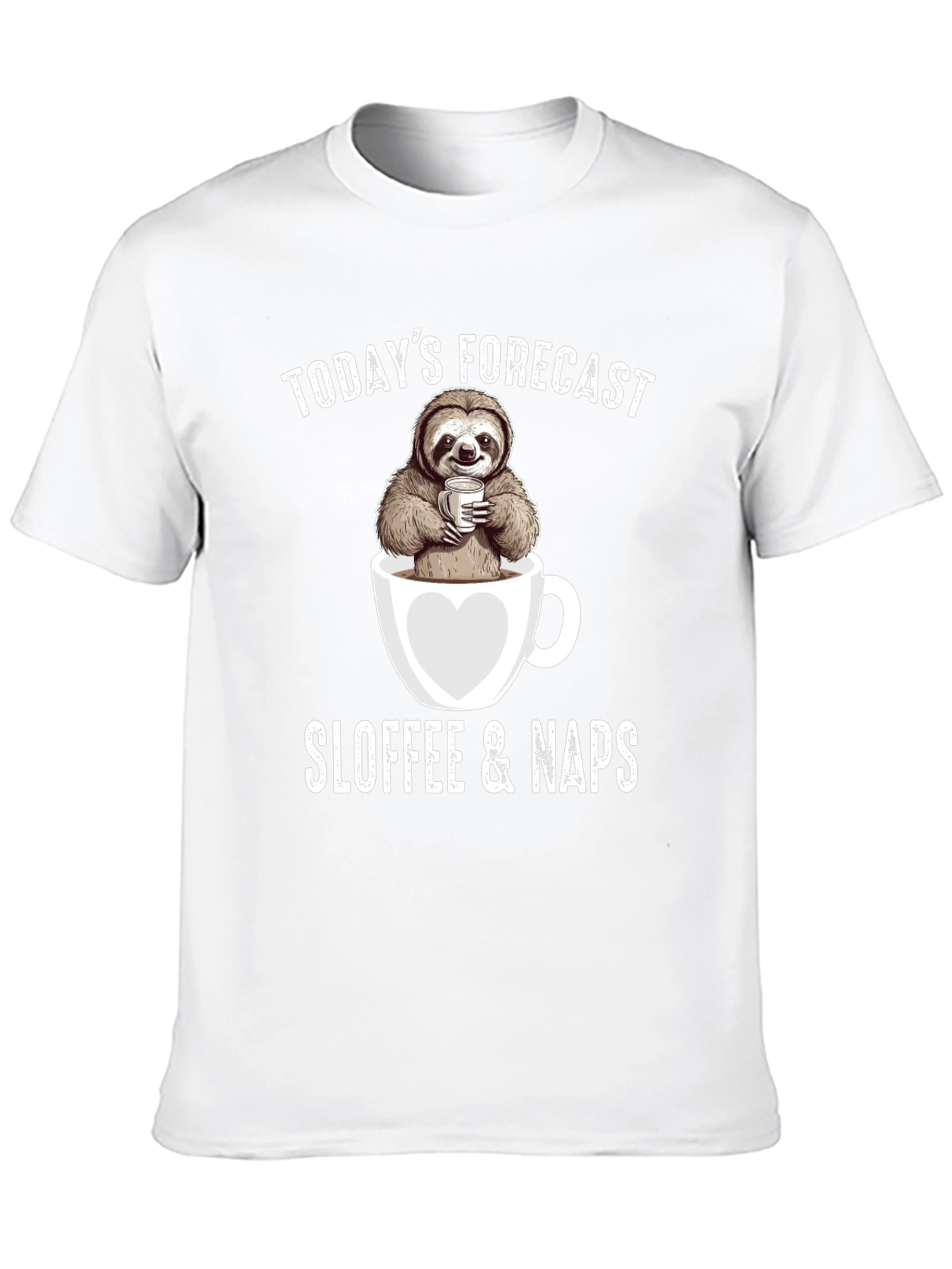Sloth Coffee Nap Forecast T-Shirt