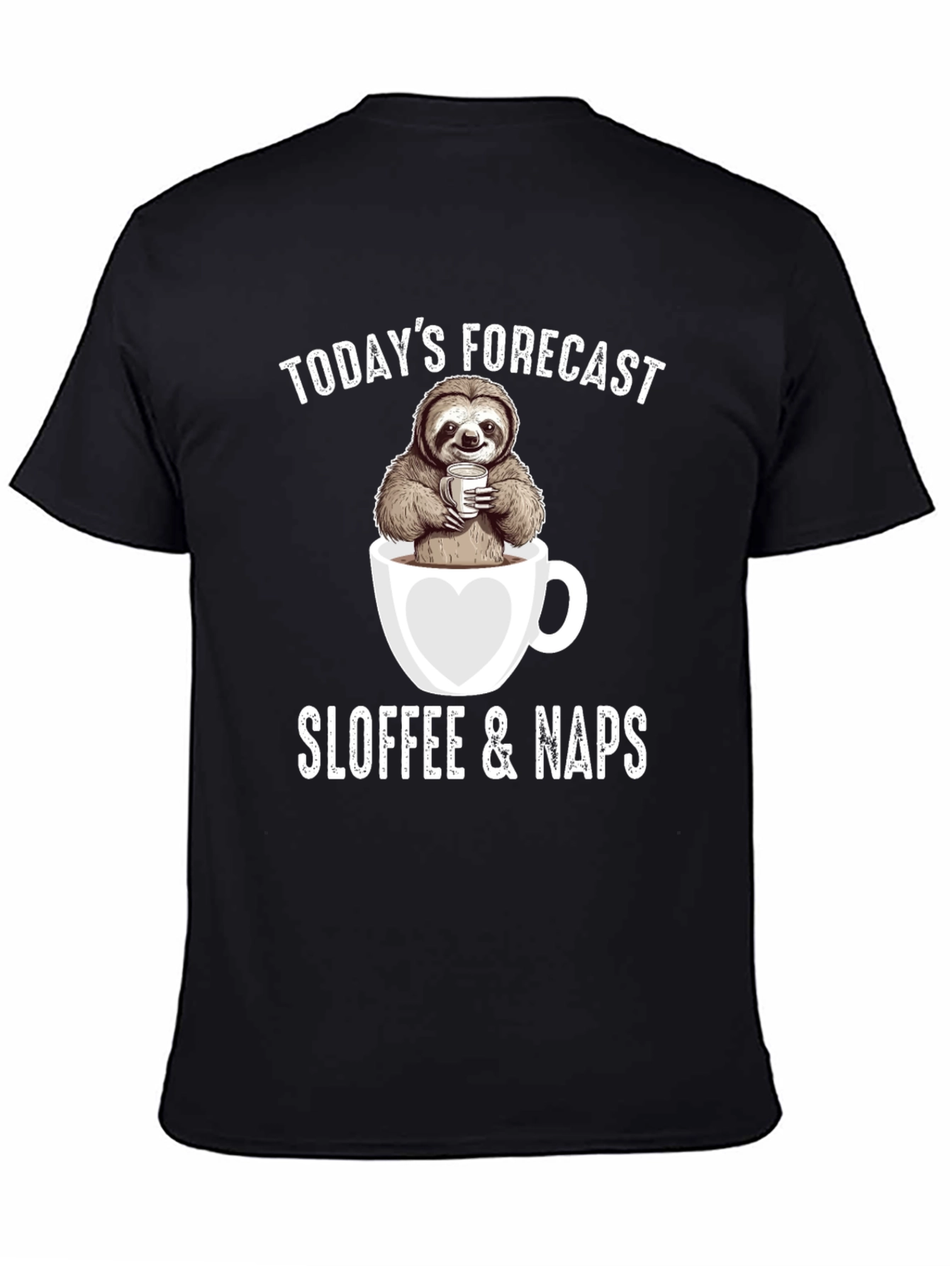 Sloth Coffee Nap Forecast T-Shirt