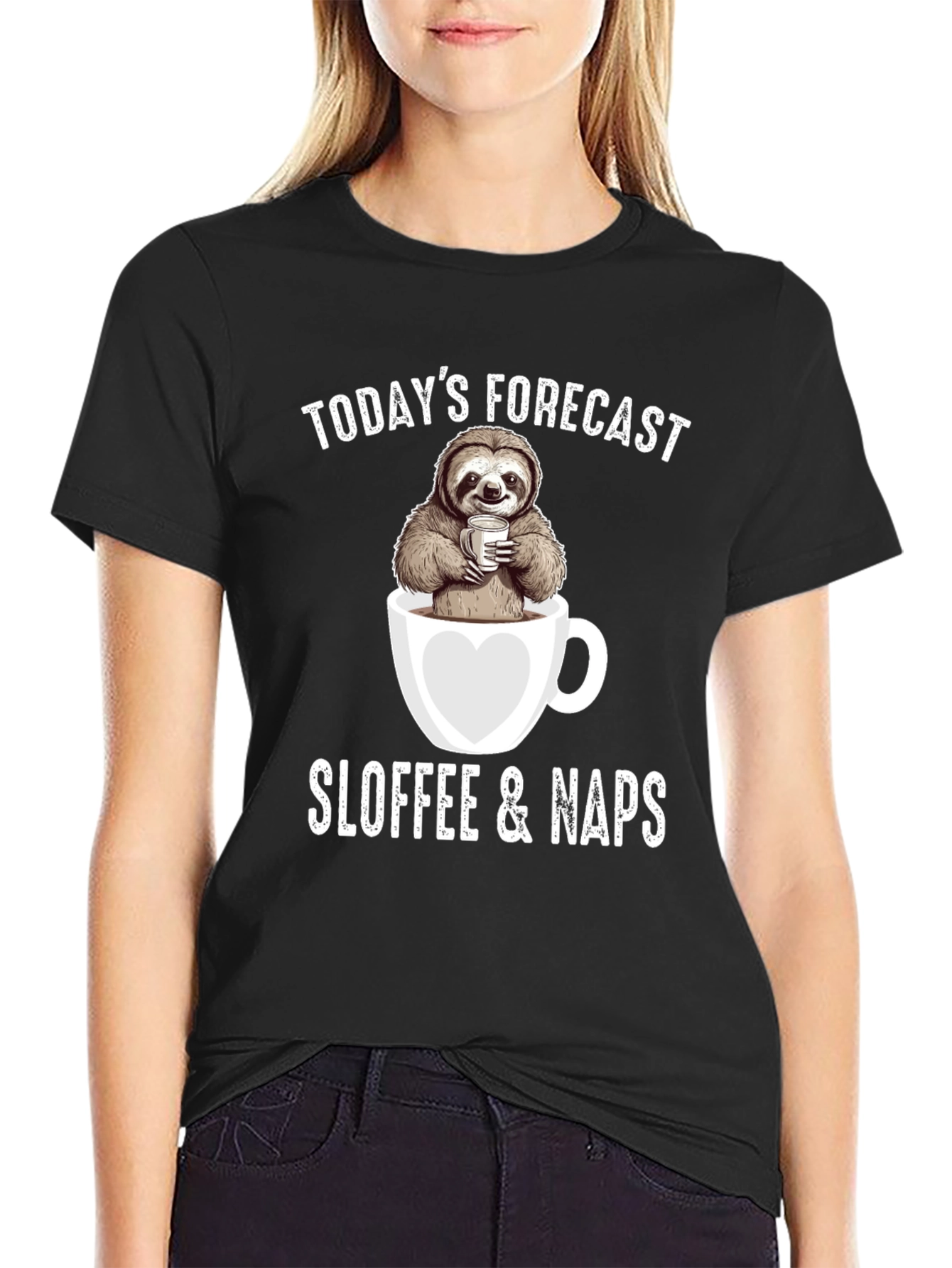 Sloth Coffee Nap Forecast T-Shirt