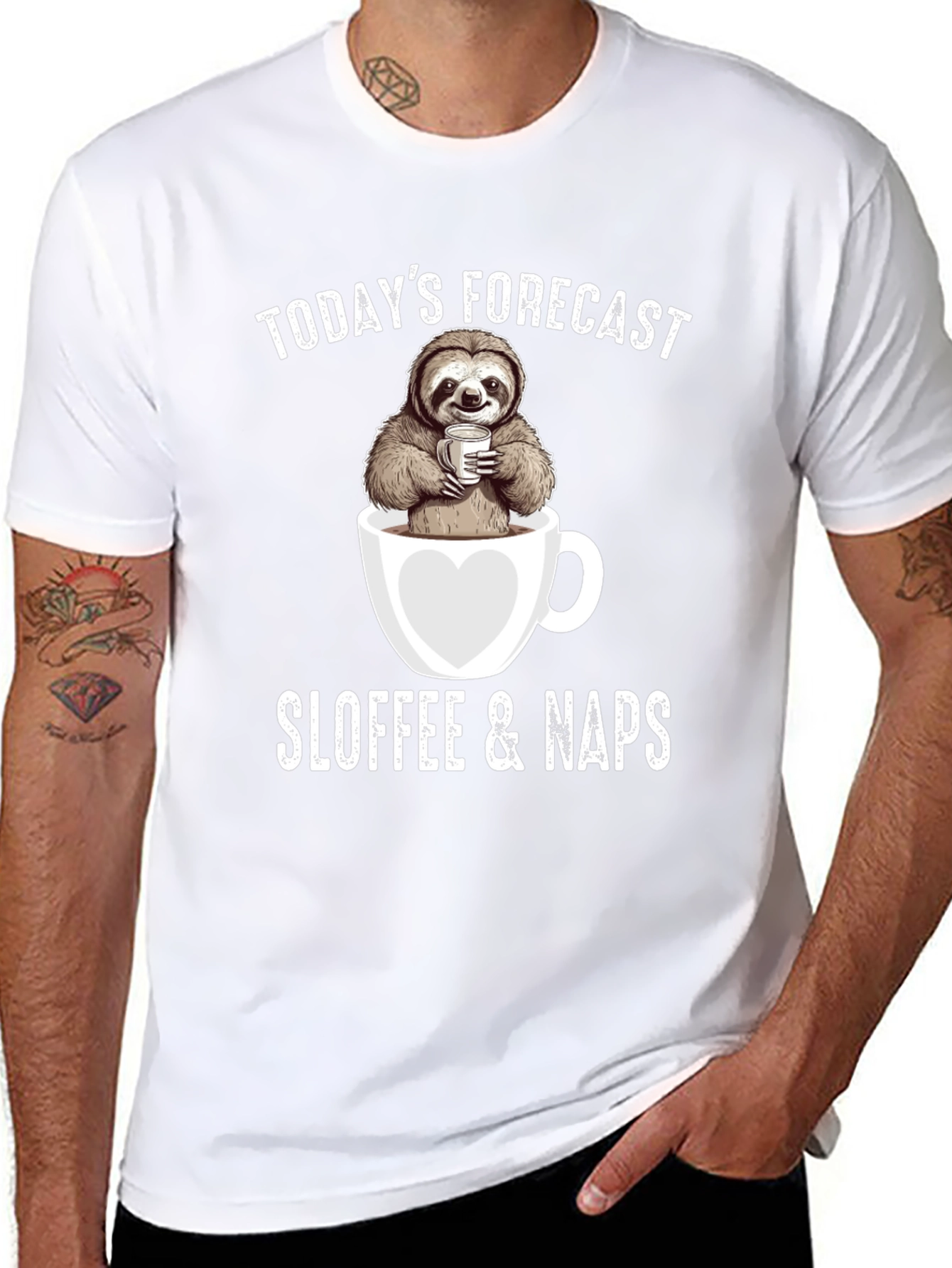 Sloth Coffee Nap Forecast T-Shirt