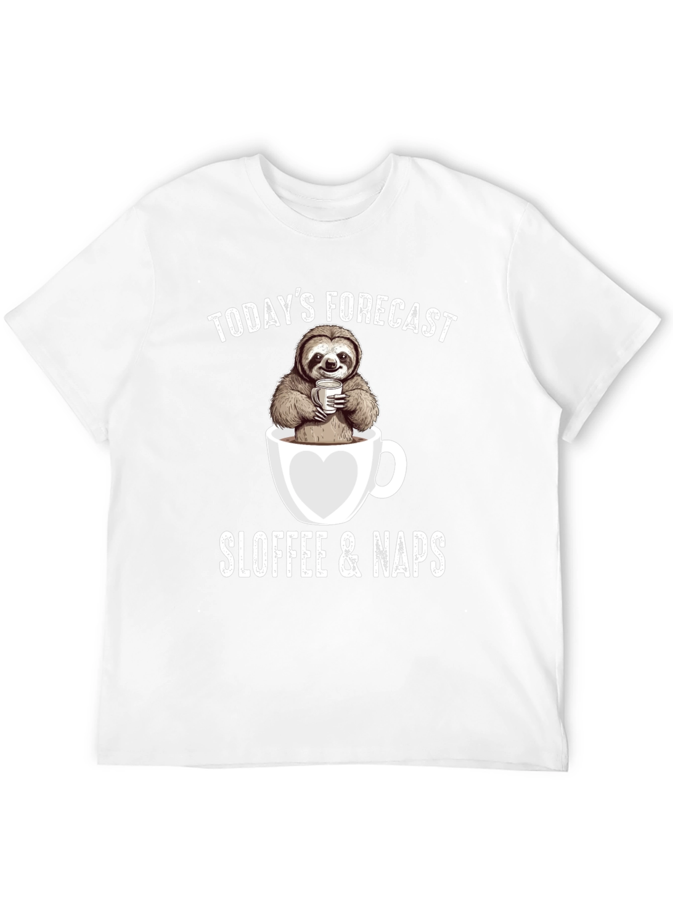 Sloth Coffee Nap Forecast T-Shirt