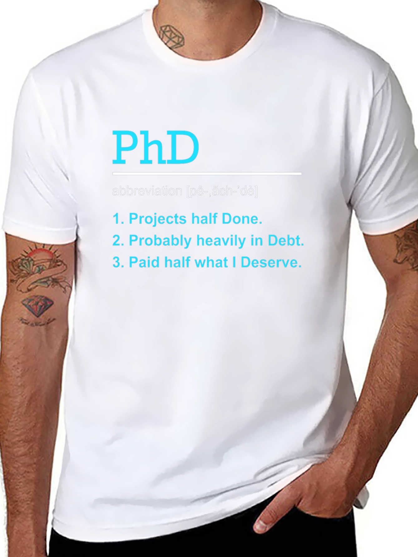 PhD Funny T-Shirt - Projects Debt Deserve
