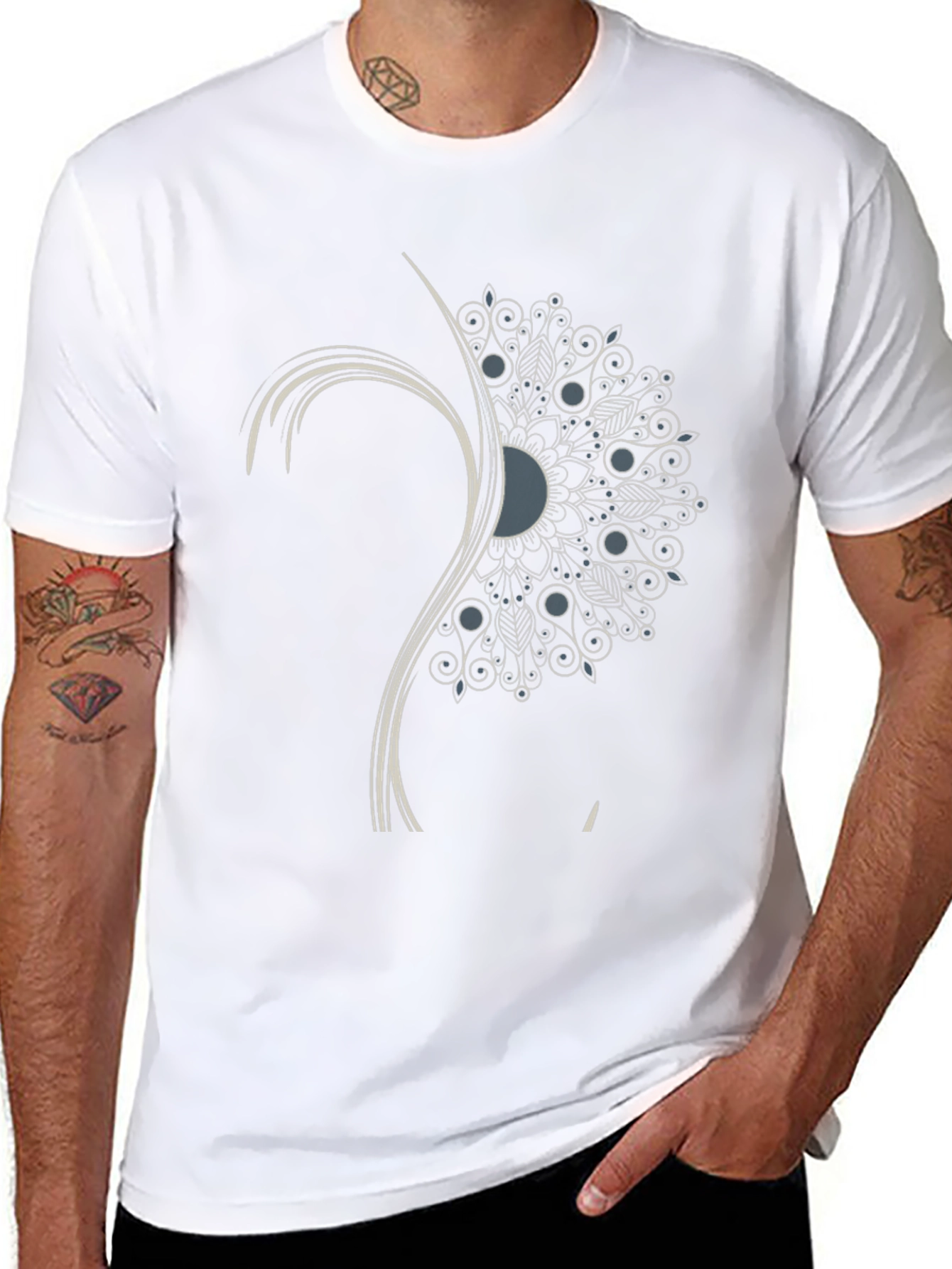 Unique Mandala Graphic T-Shirt