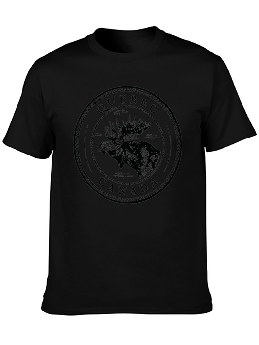 Quebec Canada Moose Graphic T-Shirt