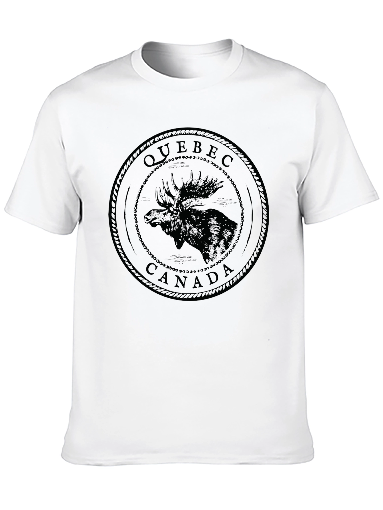 Quebec Canada Moose Graphic T-Shirt