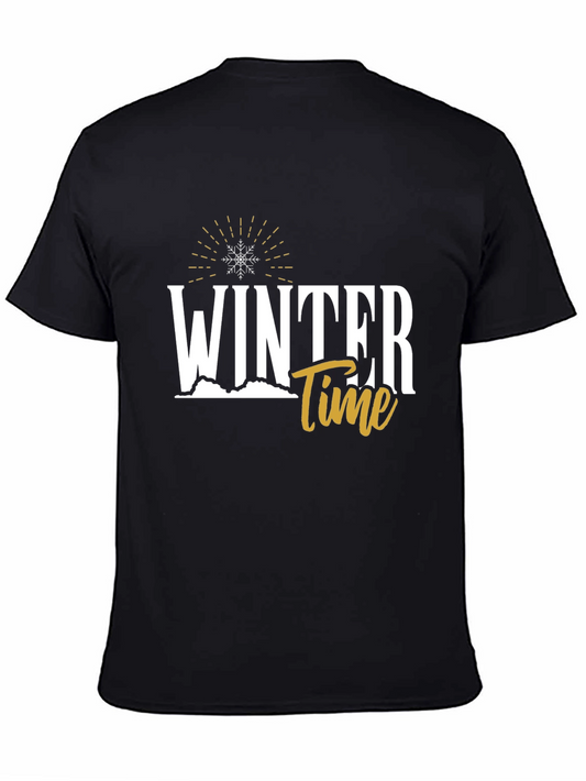 Winter Time Graphic Tee - Black Unisex T-Shirt