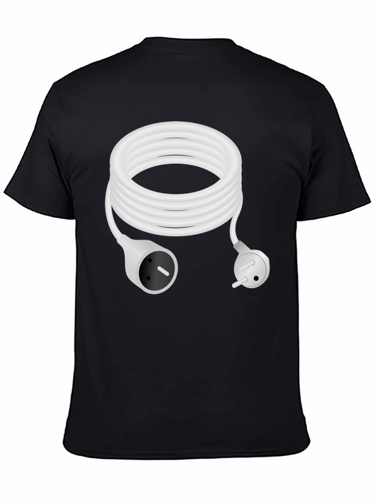 Plugged In Tee - White Cord Power T-Shirt
