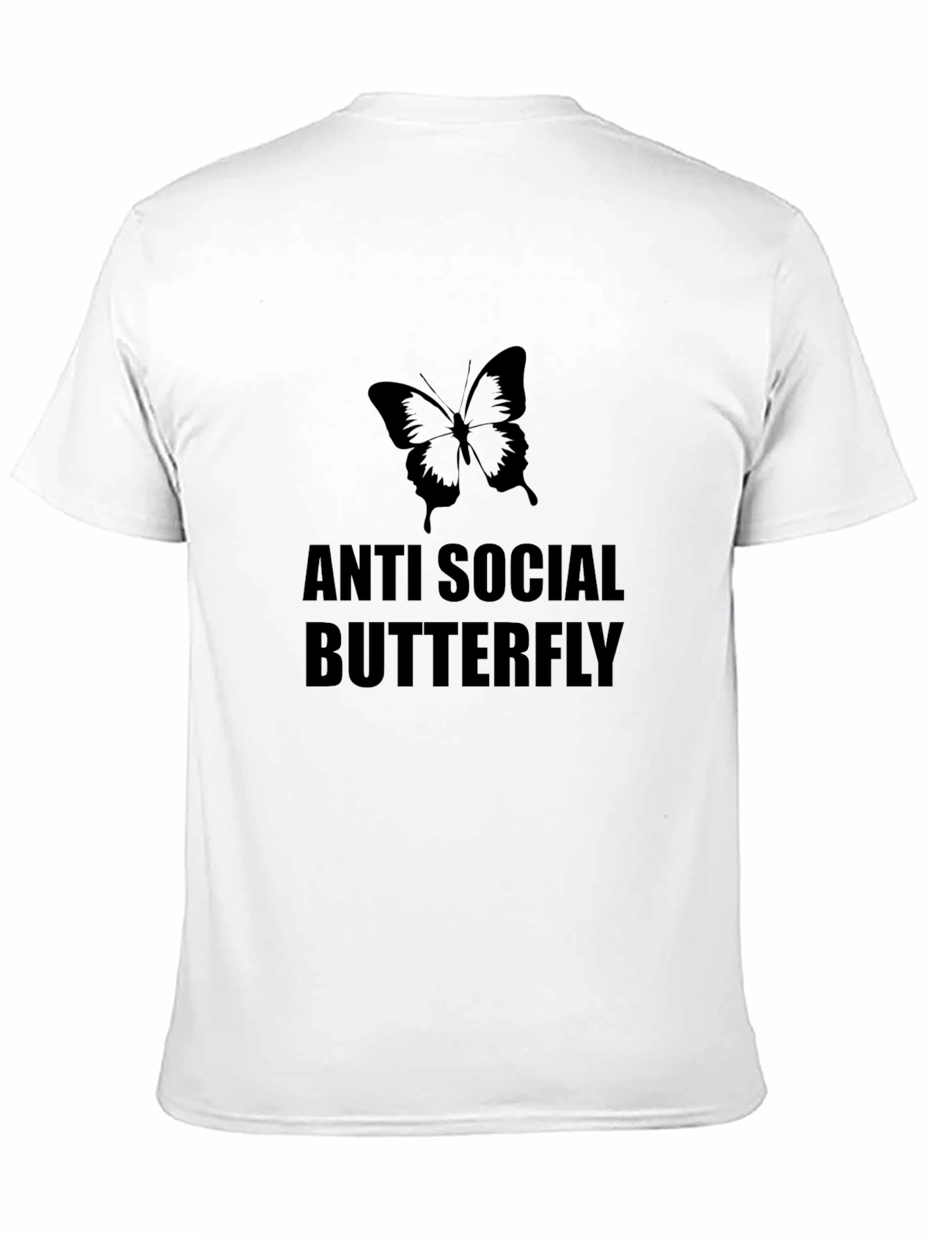 Anti Social Butterfly Black T-Shirt