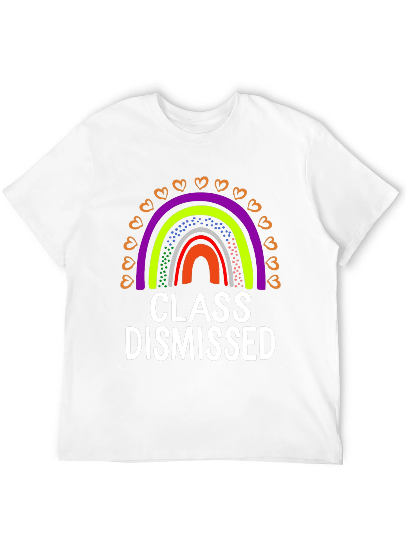 Class Dismissed Rainbow Graphic Tee