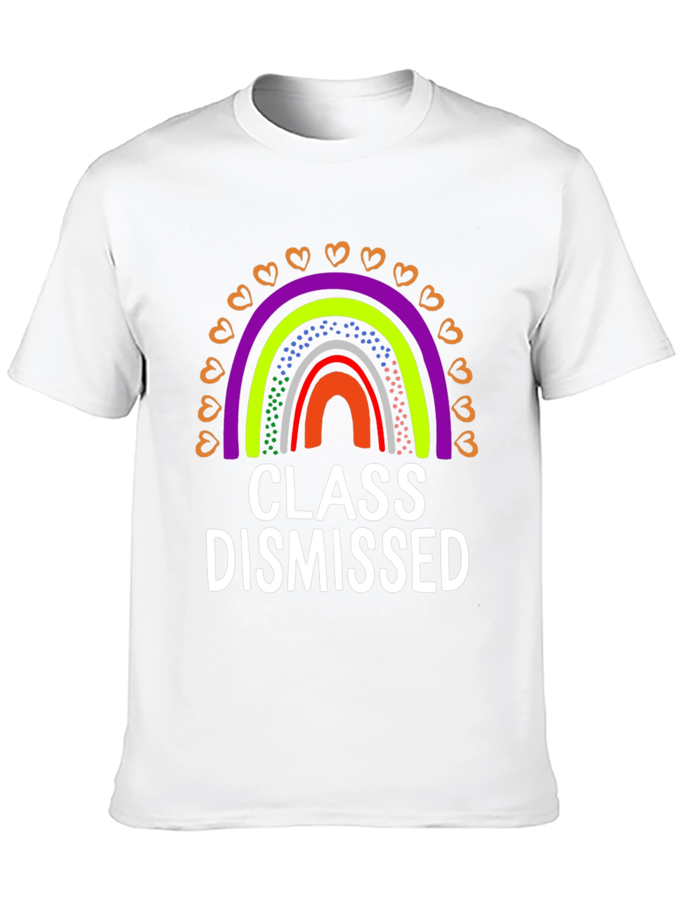 Class Dismissed Rainbow Graphic Tee