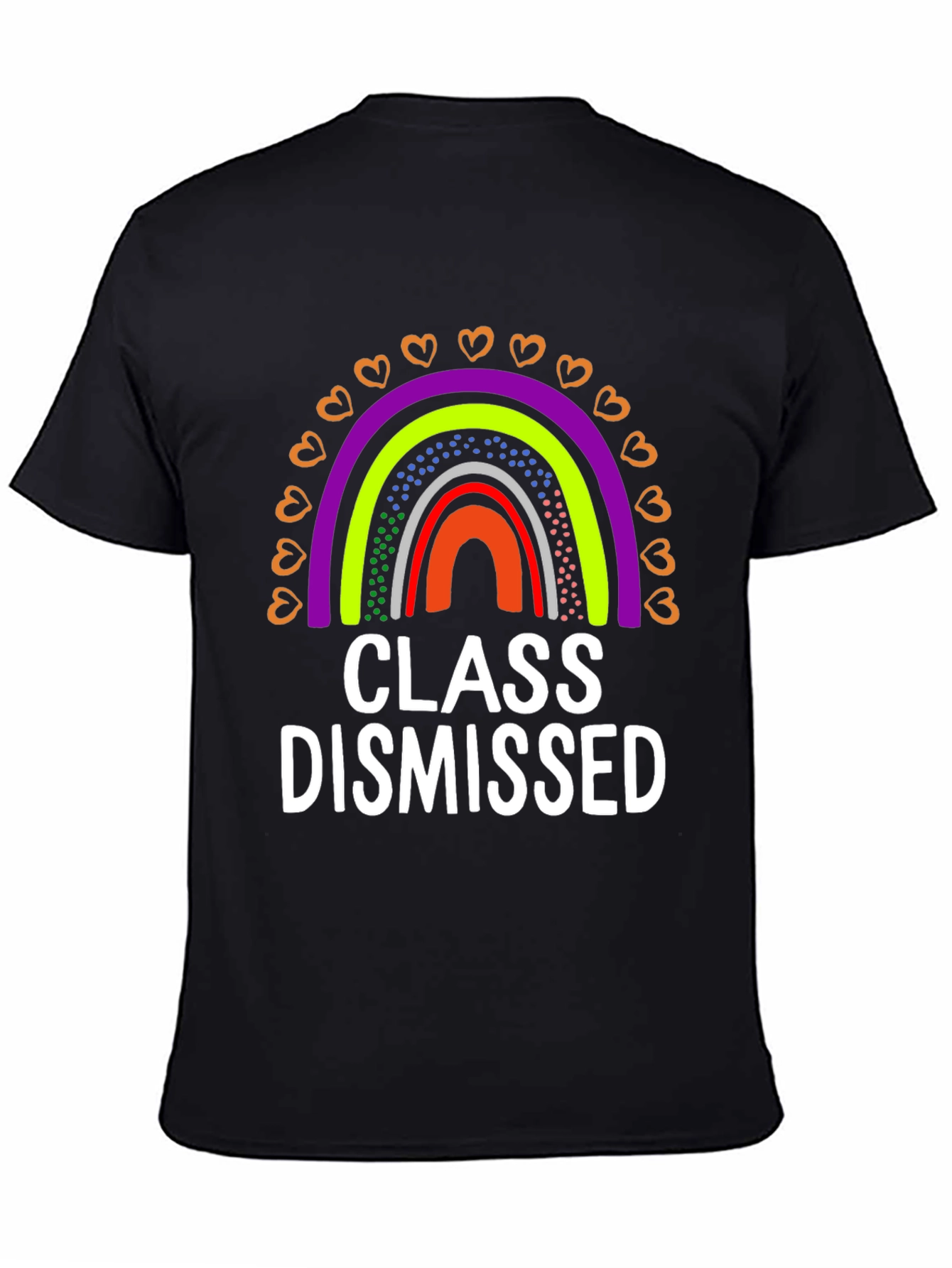 Class Dismissed Rainbow Graphic Tee