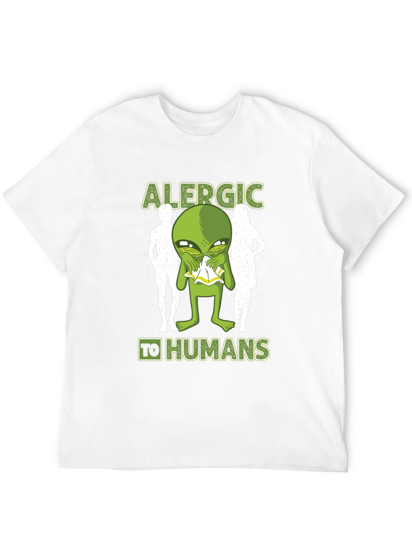 Allergic to Humans Alien Graphic Tee