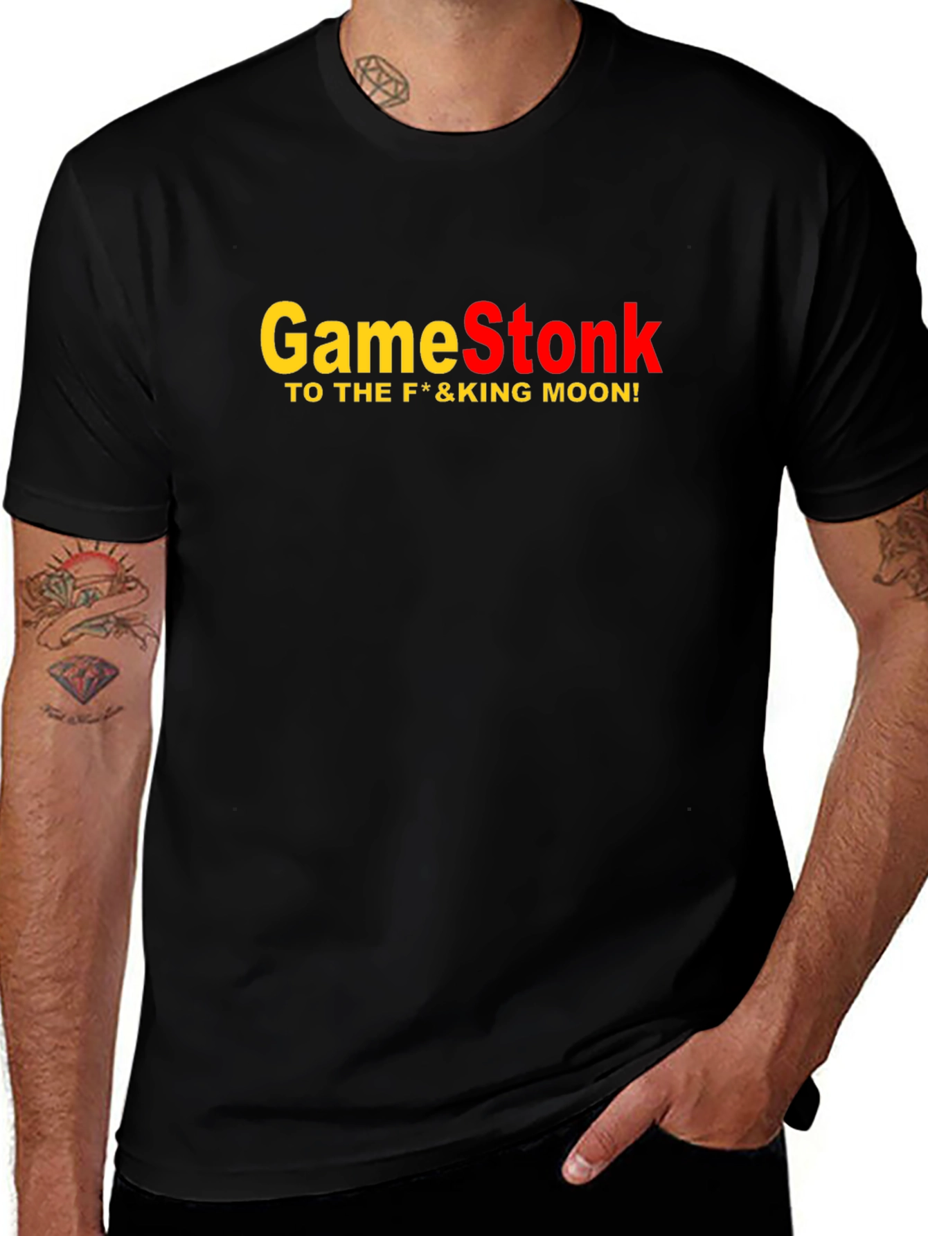 GameStonk Black T-Shirt - To the Moon!