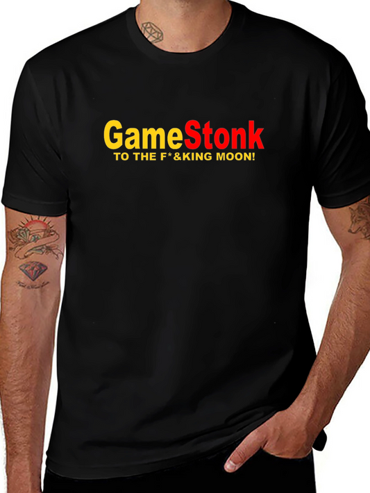 GameStonk Black T-Shirt - To the Moon!