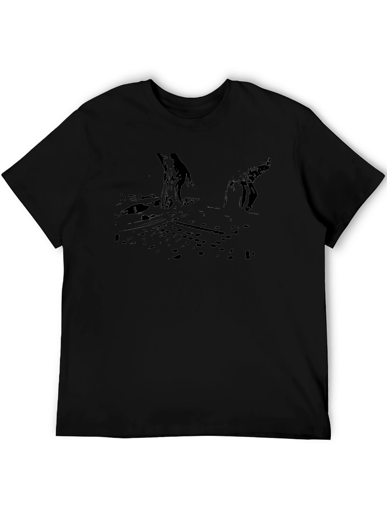 Graphic Black T-Shirt: DJ Set Design