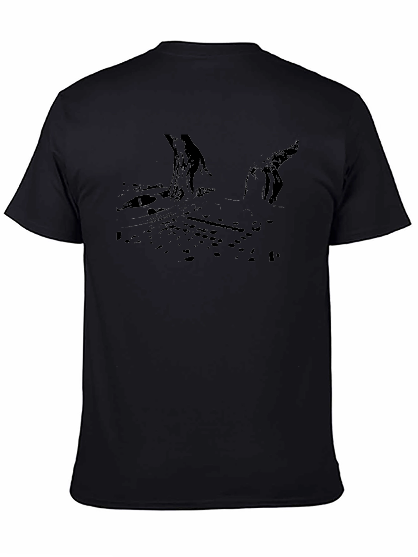 Graphic Black T-Shirt: DJ Set Design