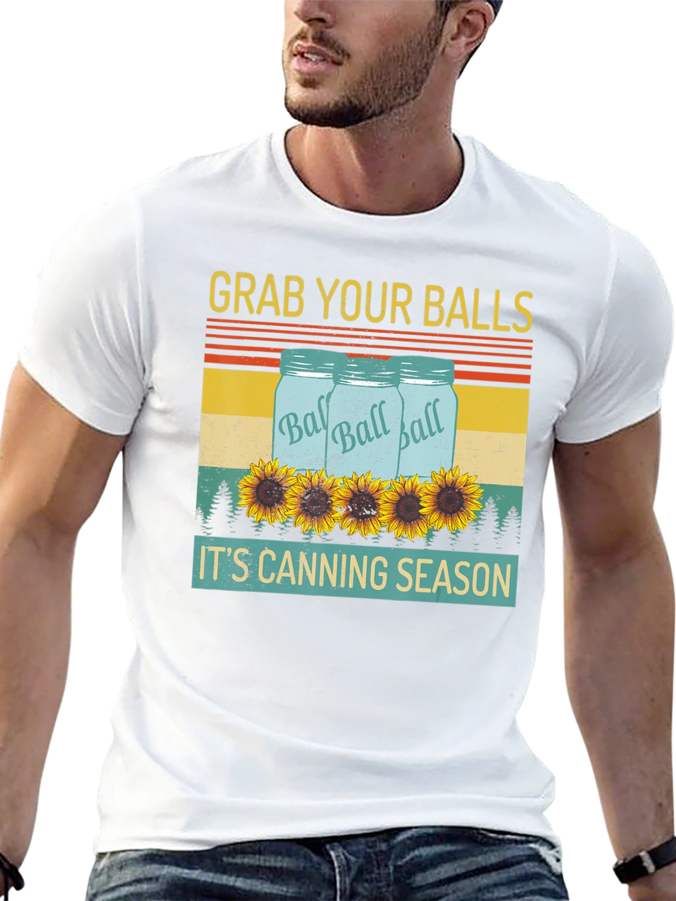 Grab Your Balls Canning Season Graphic T-Shirt