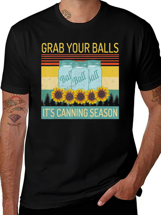 Grab Your Balls Canning Season Graphic T-Shirt