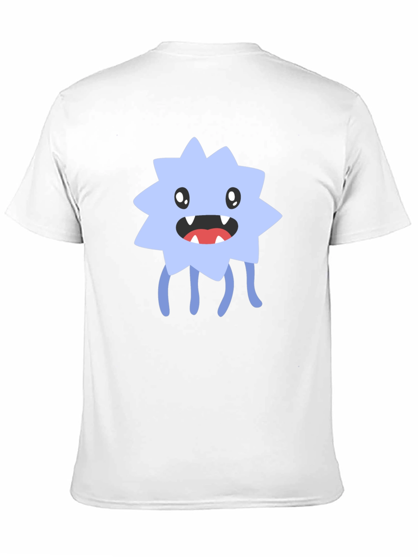 Funny Monster Graphic Tee - Black Cotton Blend T-Shirt