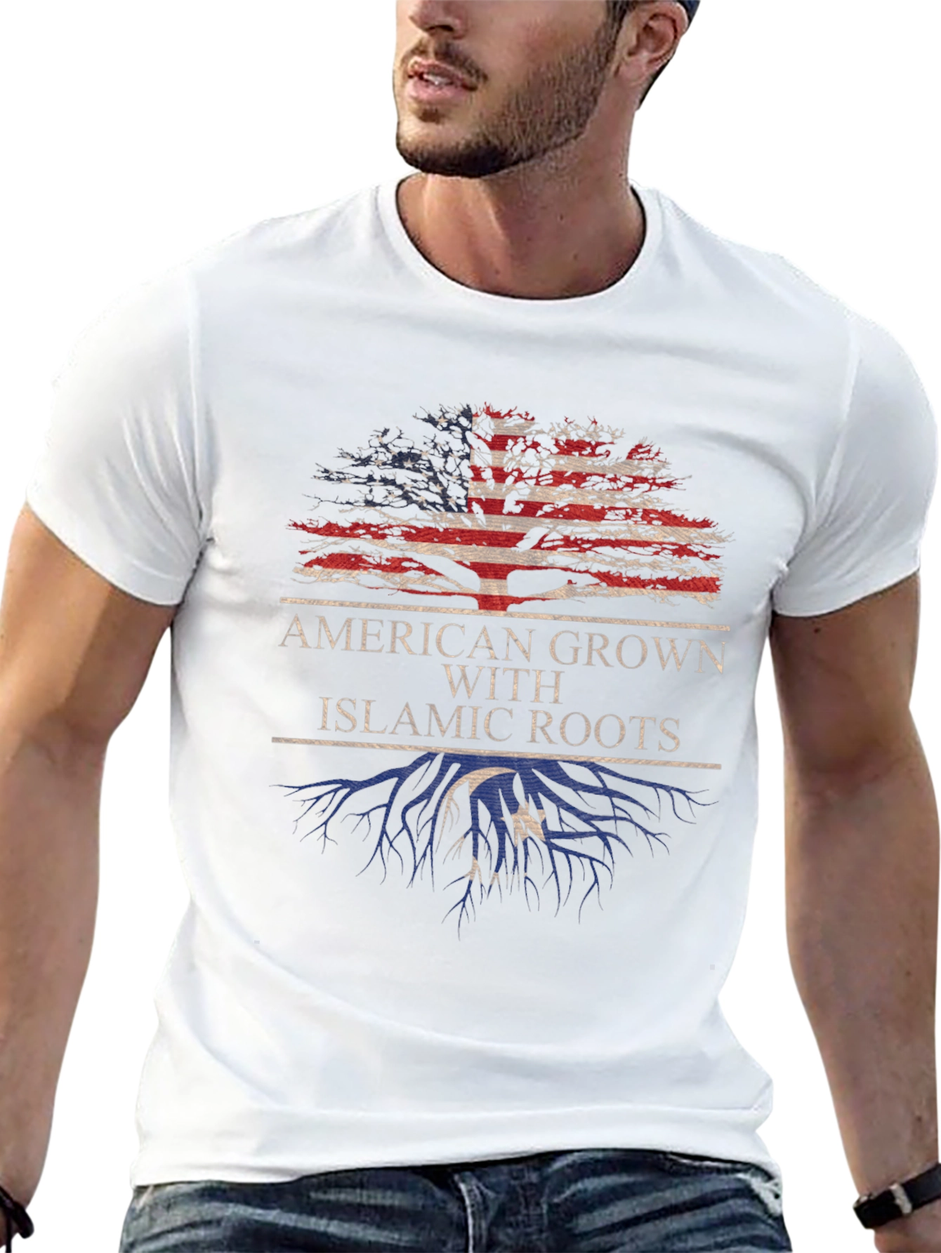 American Grown With Islamic Roots T-Shirt