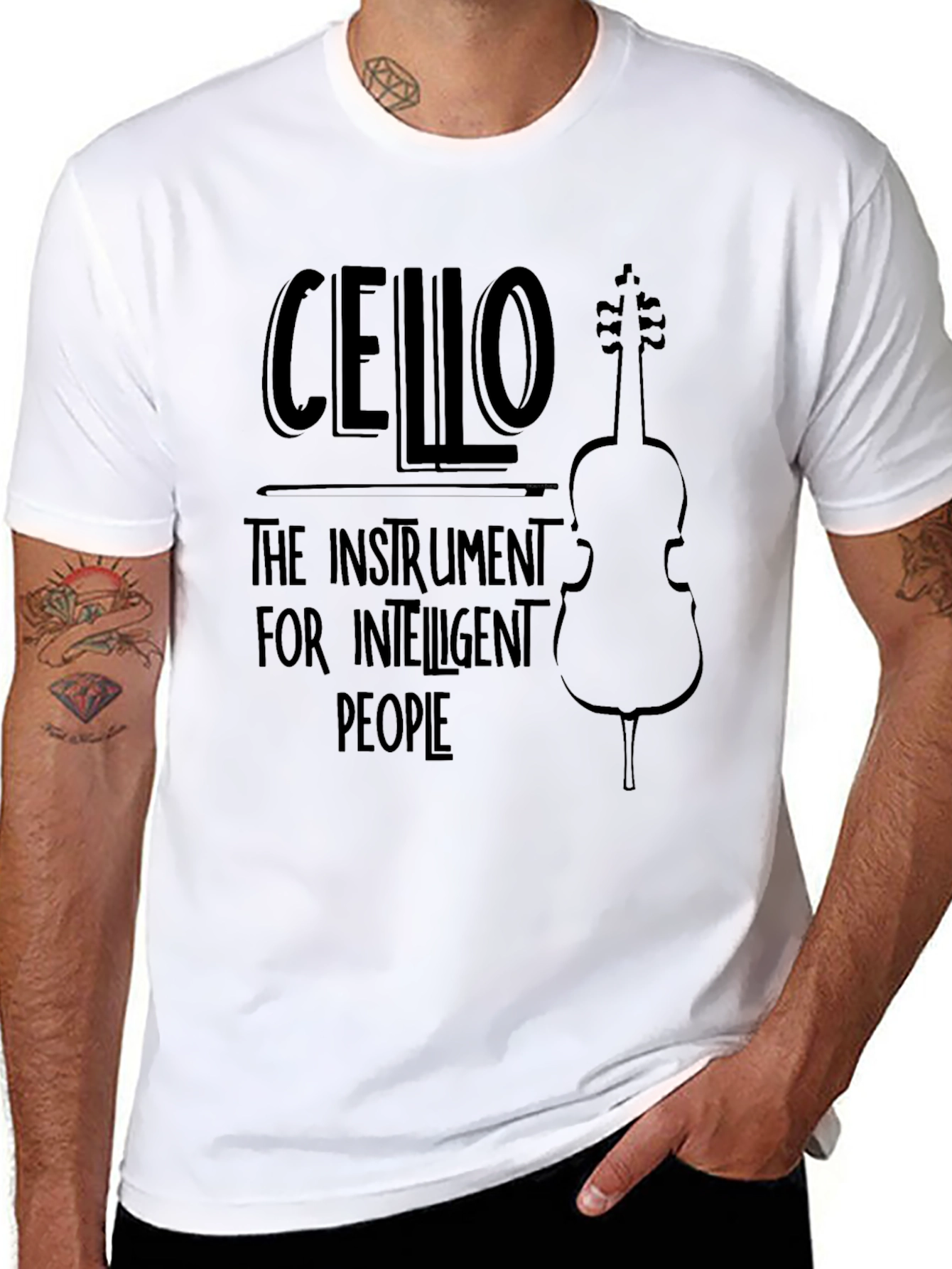 Cello Instrument Graphic T-Shirt