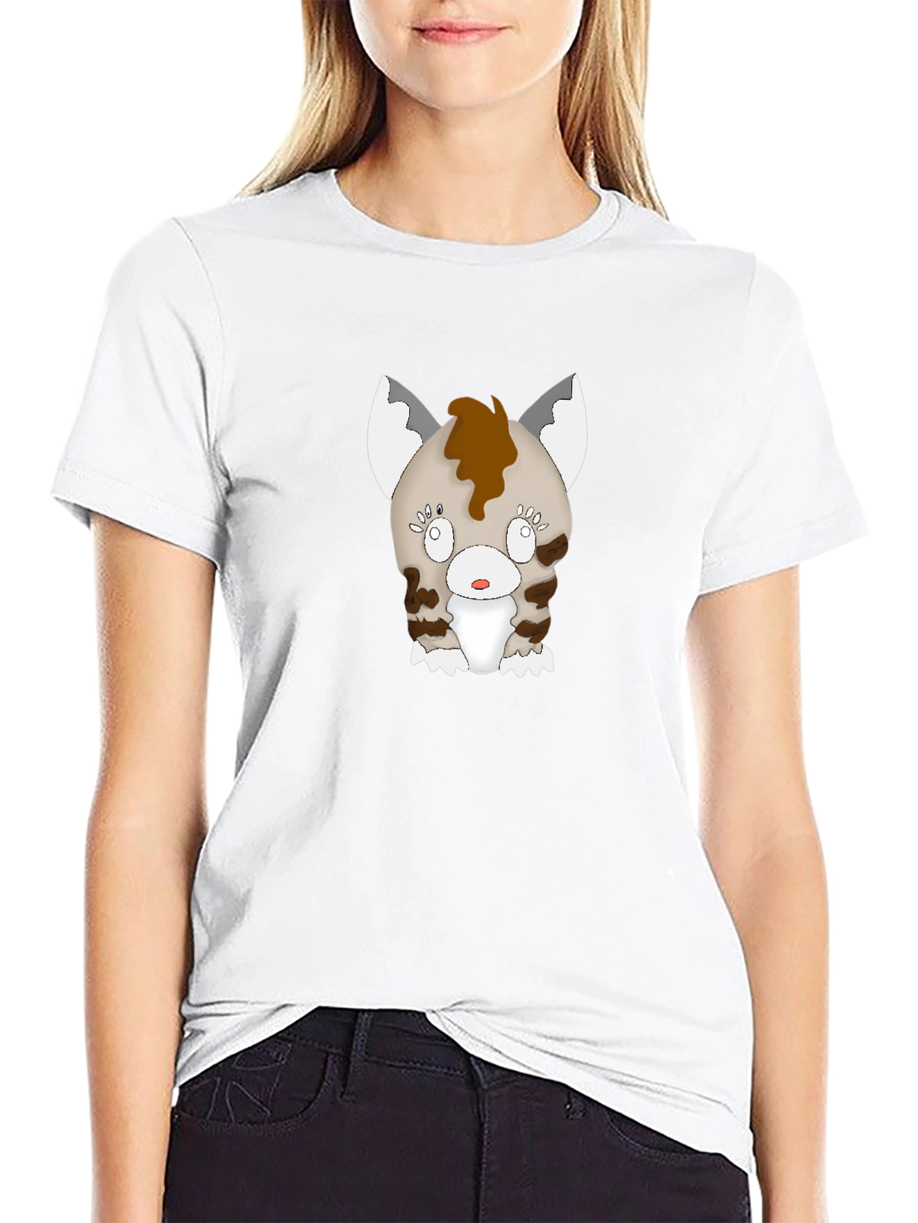 Cartoon Hyena Graphic T-Shirt