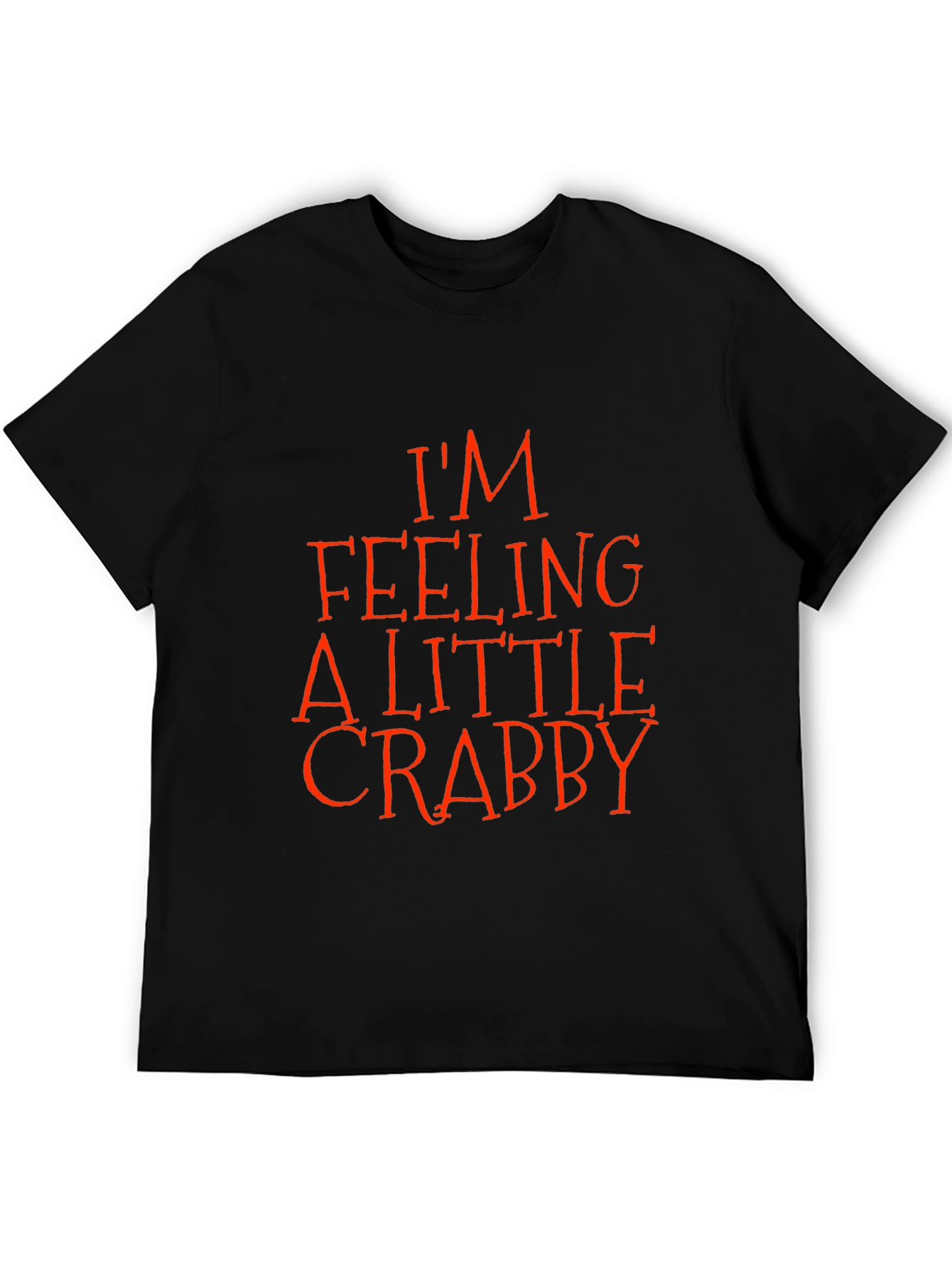 Crabby Mood Black T-Shirt