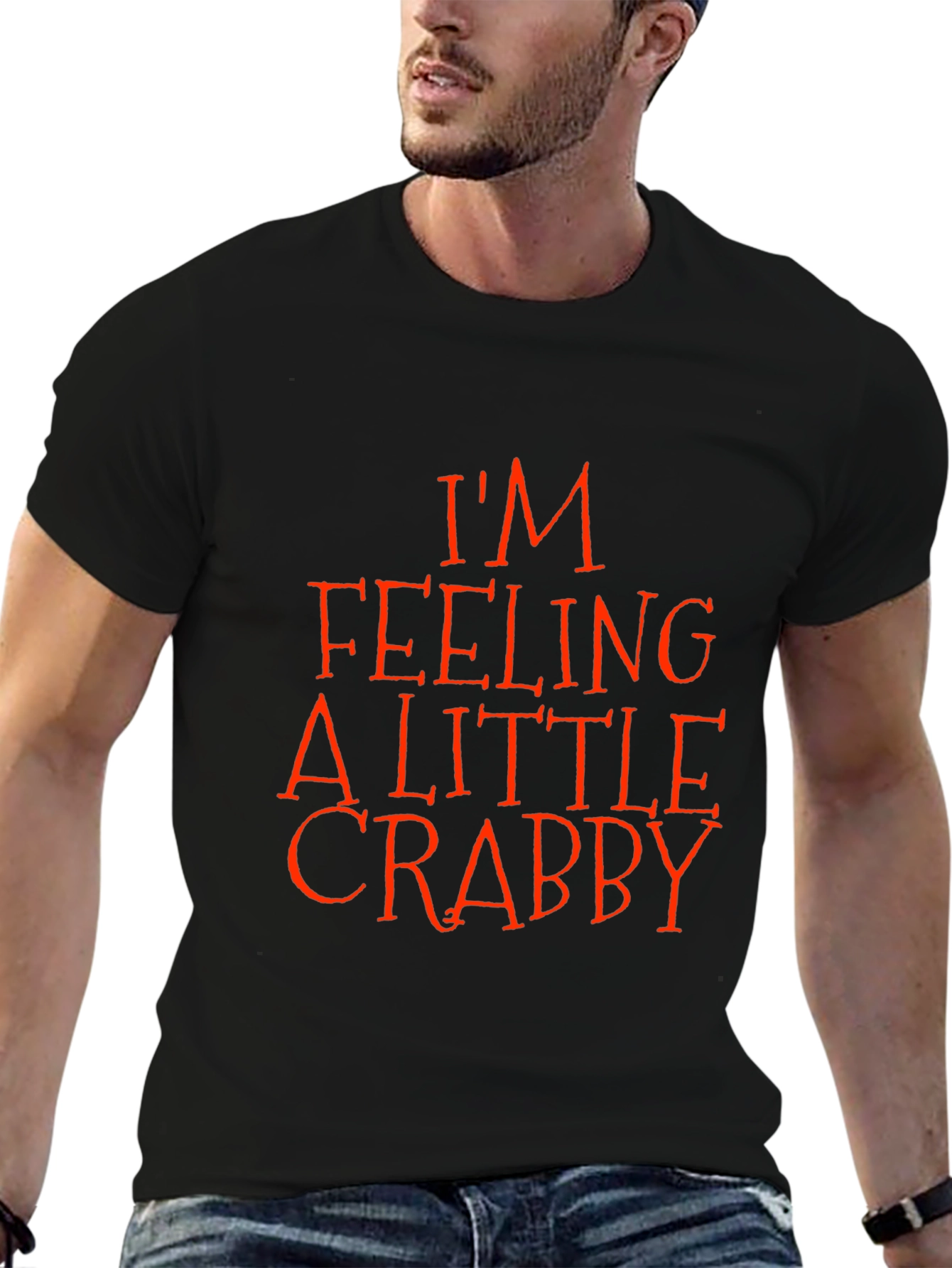 Crabby Mood Black T-Shirt
