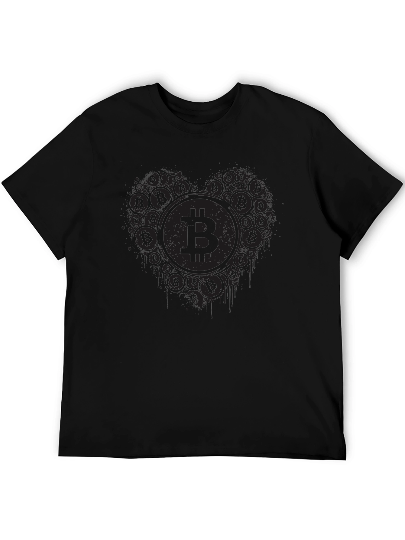 Bitcoin Heart Graphic Tee - Crypto Lovers T-Shirt