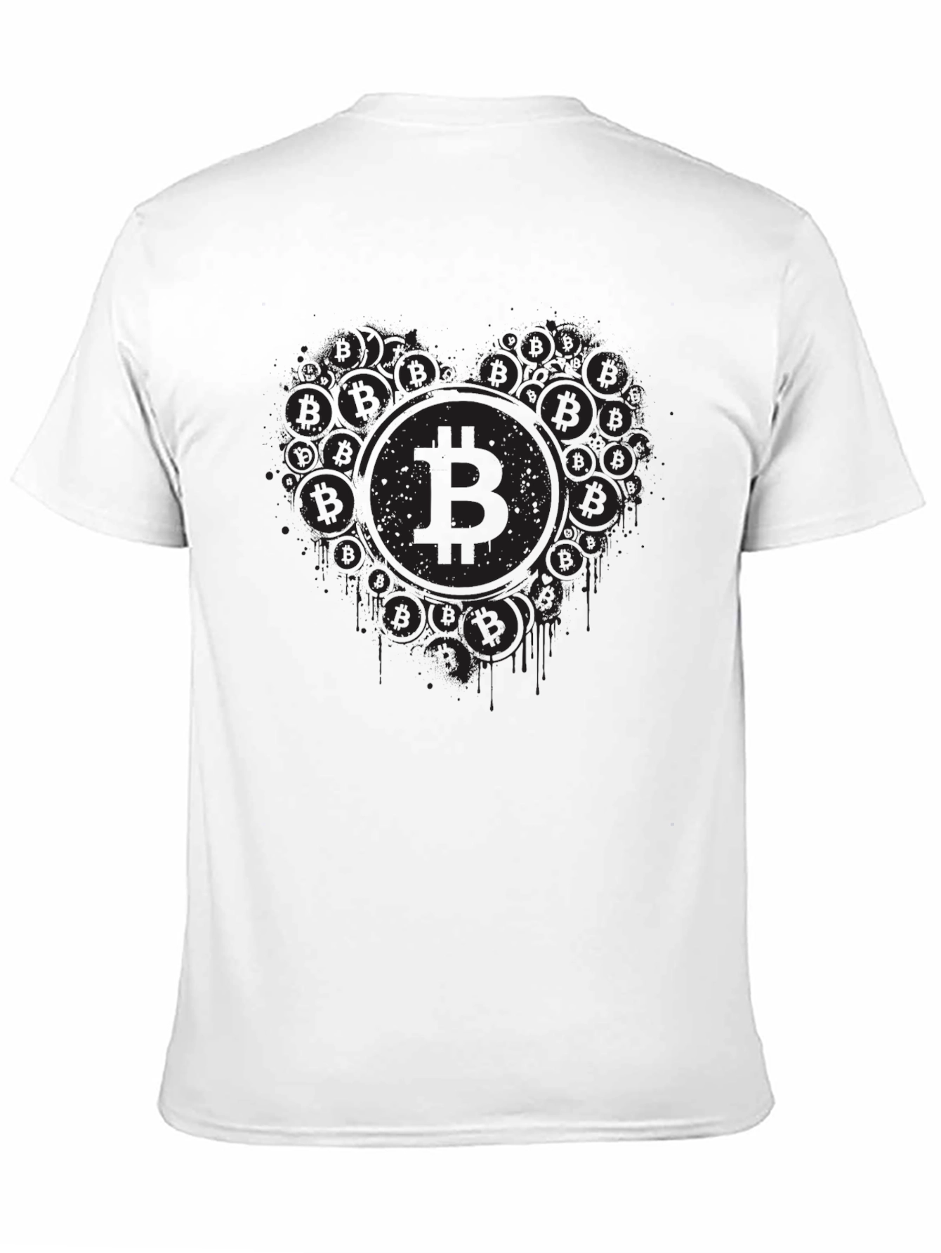 Bitcoin Heart Graphic Tee - Crypto Lovers T-Shirt