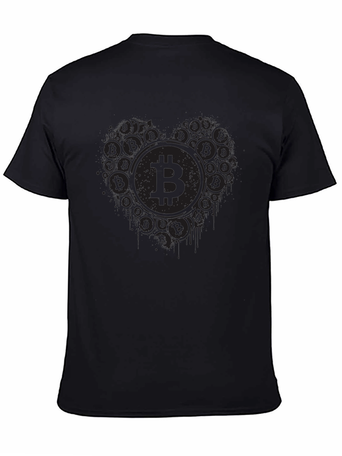Bitcoin Heart Graphic Tee - Crypto Lovers T-Shirt