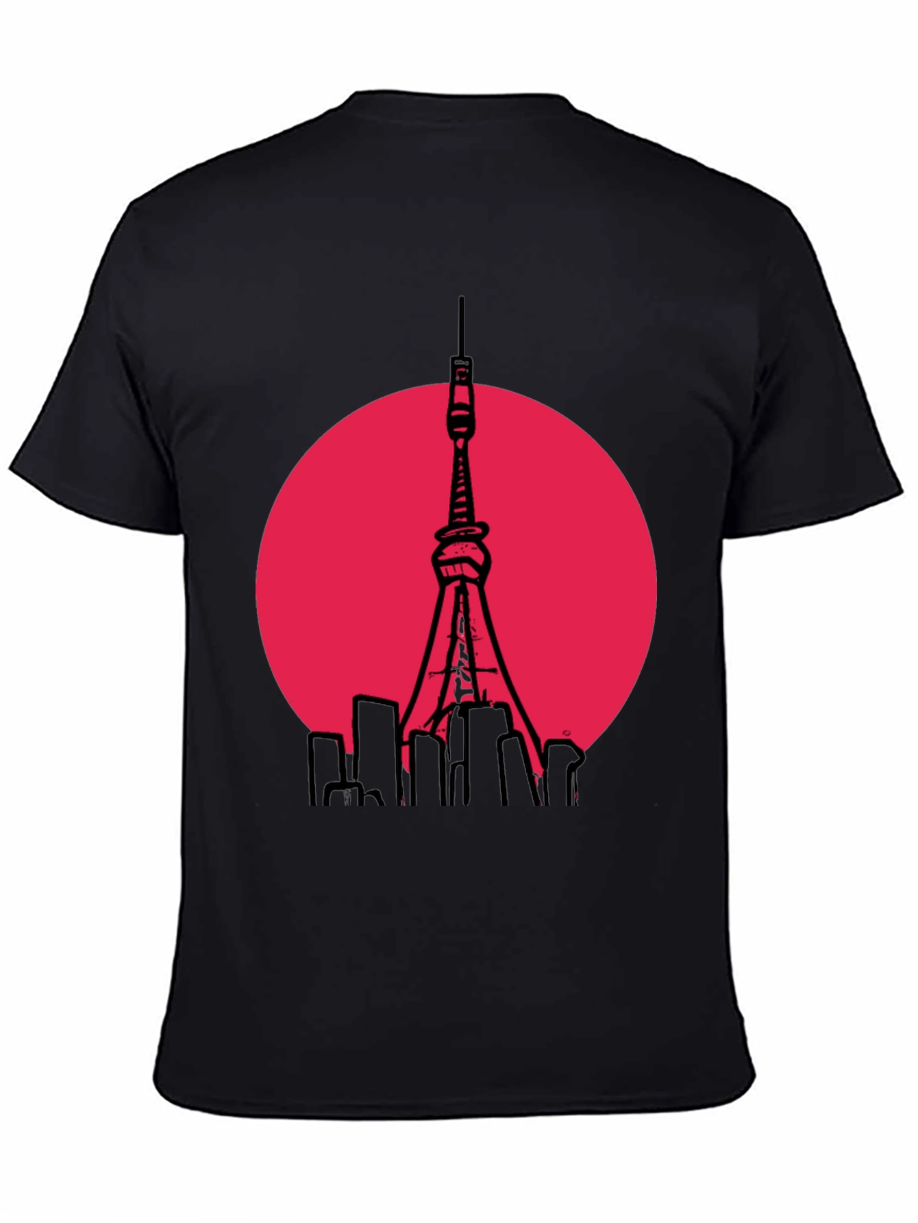 Tokyo Tower Graphic T-Shirt - Trendy Cityscape Tee