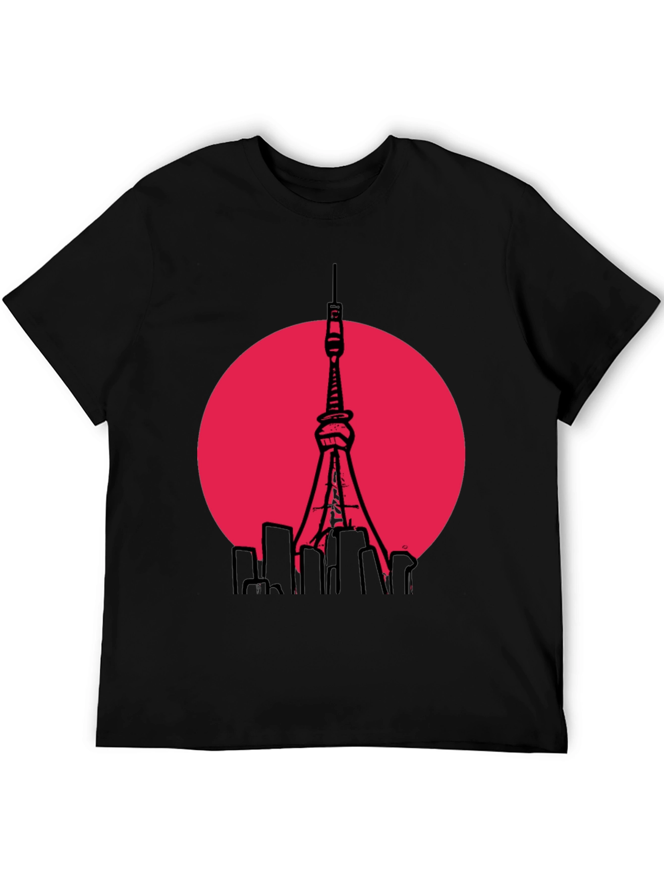 Tokyo Tower Graphic T-Shirt - Trendy Cityscape Tee
