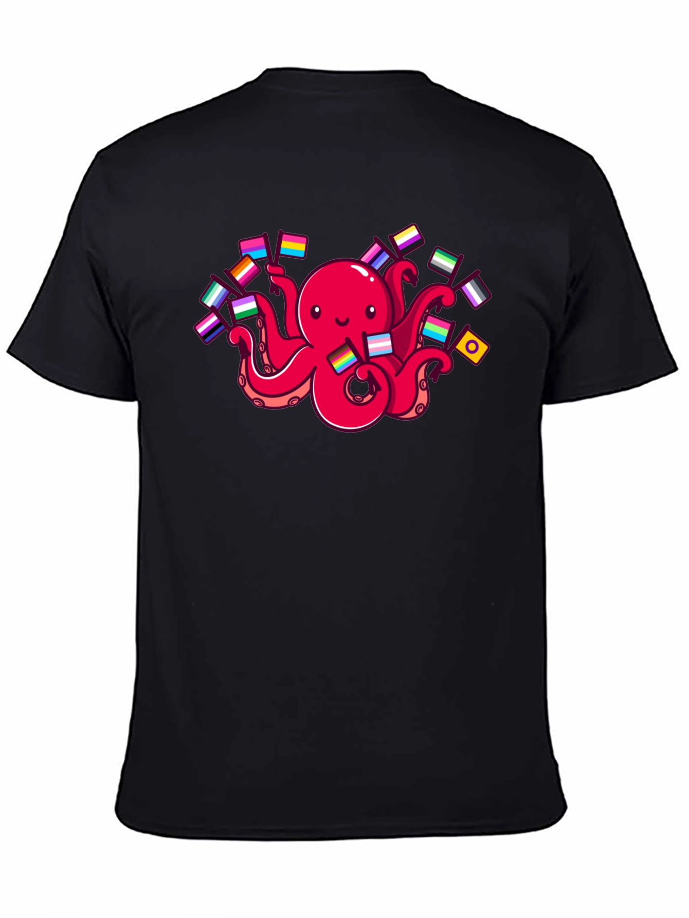 Pride Octopus Black T-Shirt