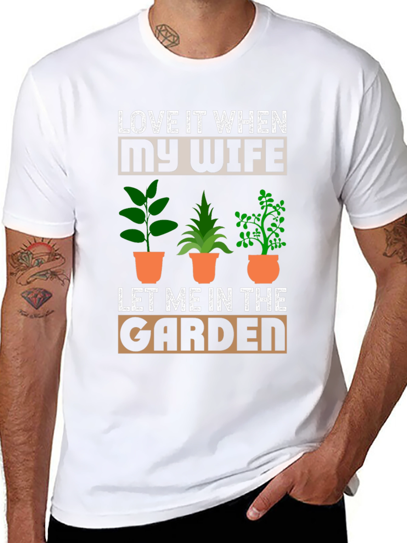Funny Gardening T-Shirt - Love My Wife