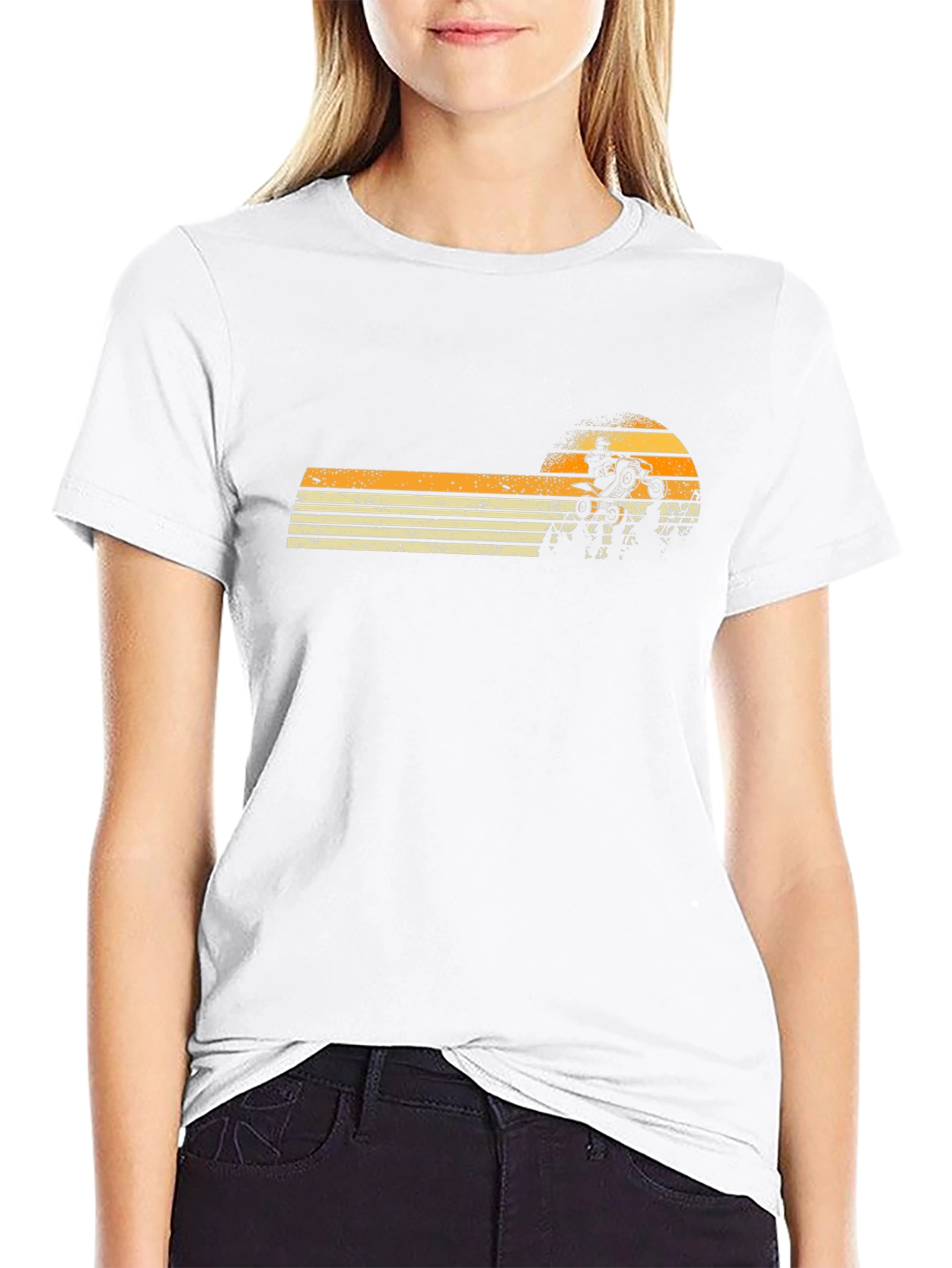 Retro Sunset Motocross T-Shirt