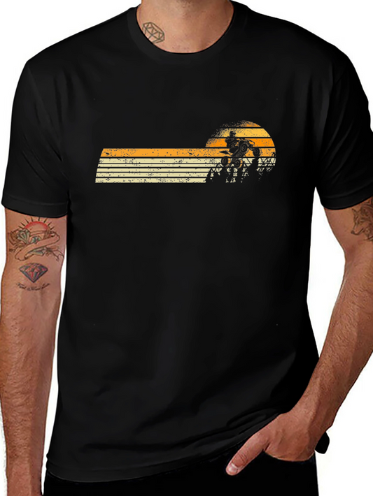 Retro Sunset Motocross T-Shirt