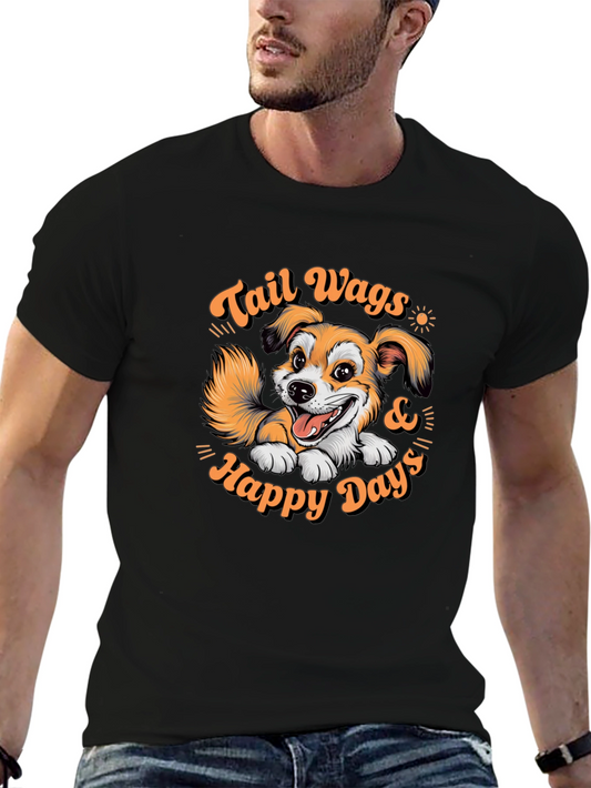 Tail Wags & Happy Days Graphic Tee