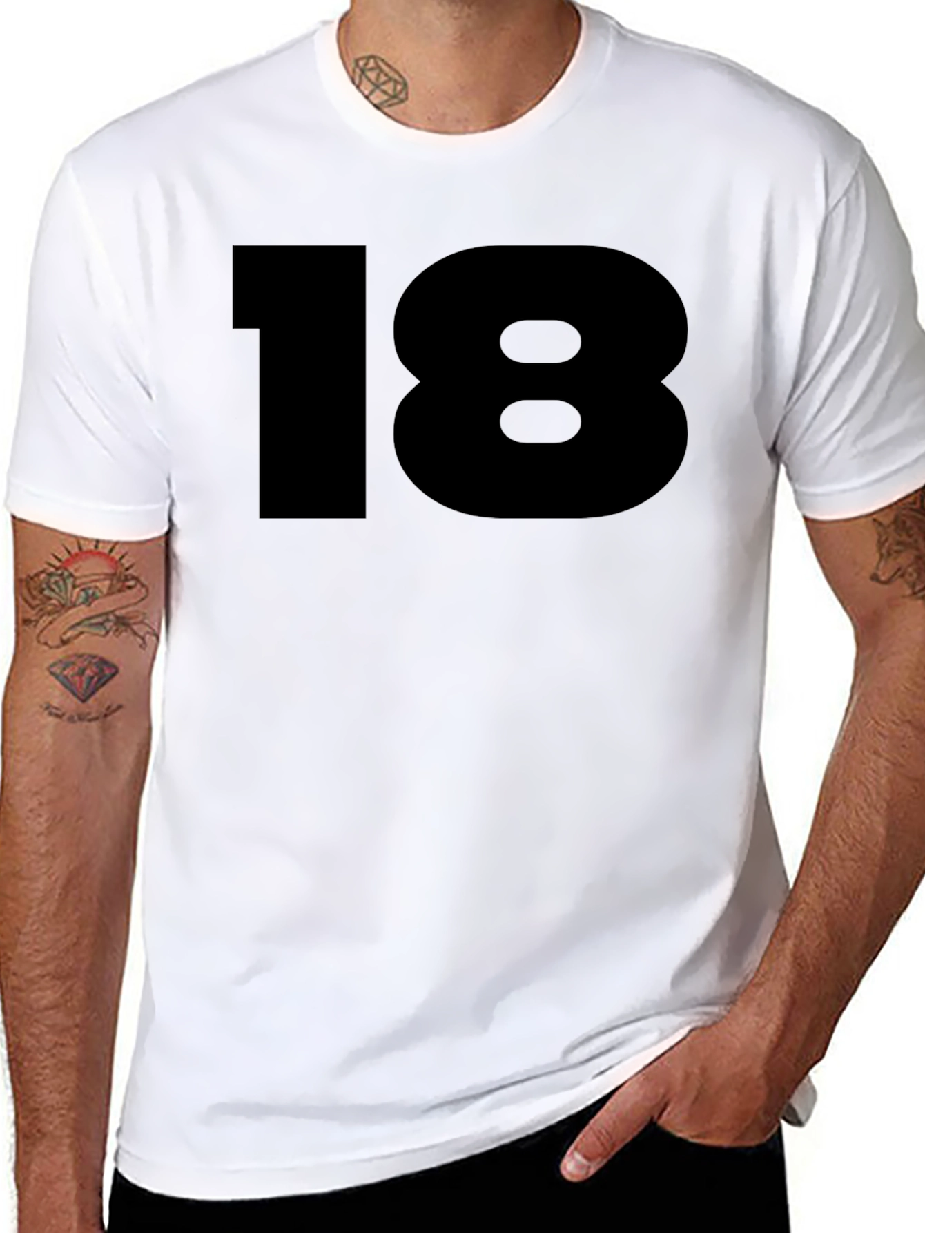 Bold 18 Graphic Tee - Classic Black T-Shirt