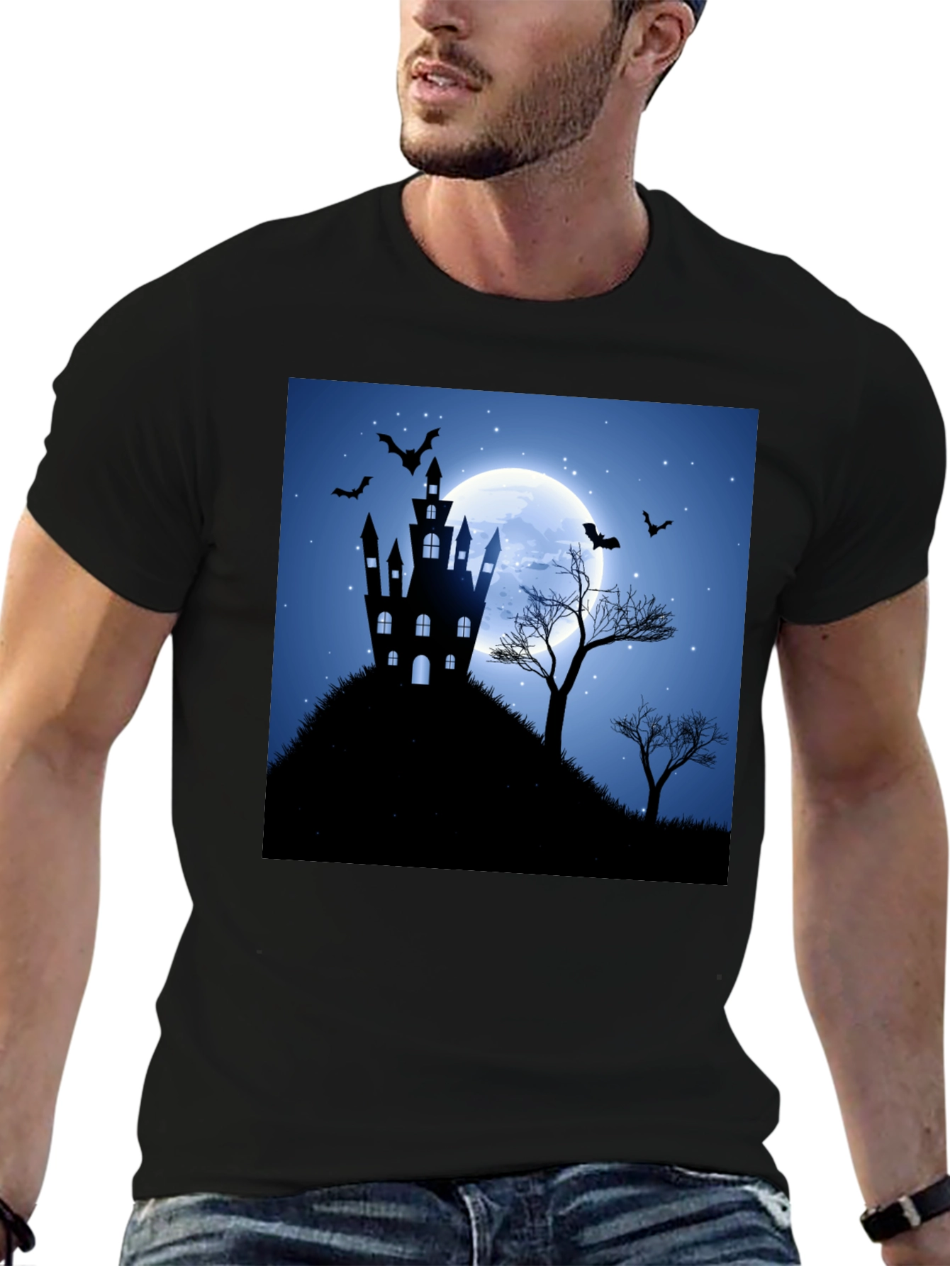 Spooky Halloween Castle T-Shirt