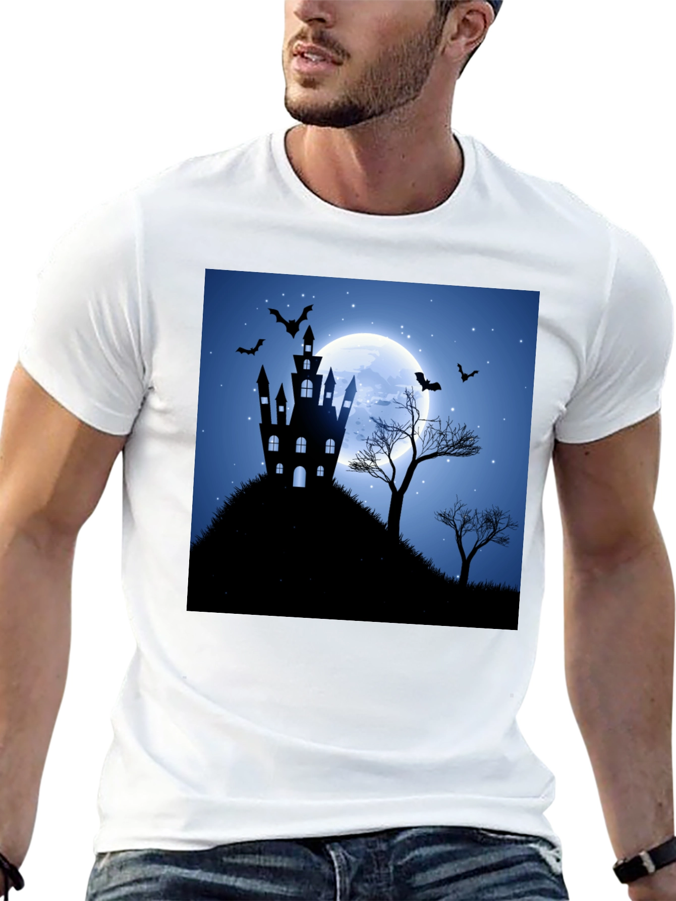 Spooky Halloween Castle T-Shirt
