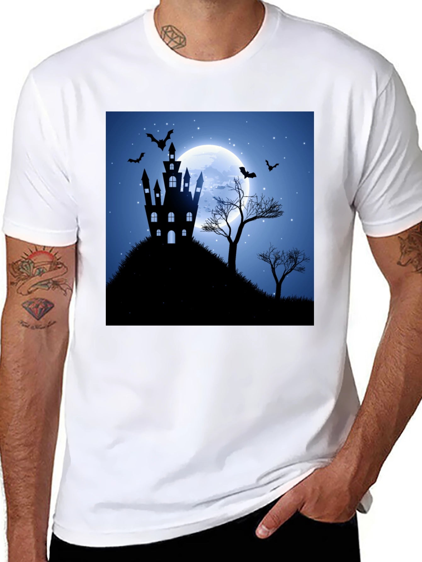 Spooky Halloween Castle T-Shirt