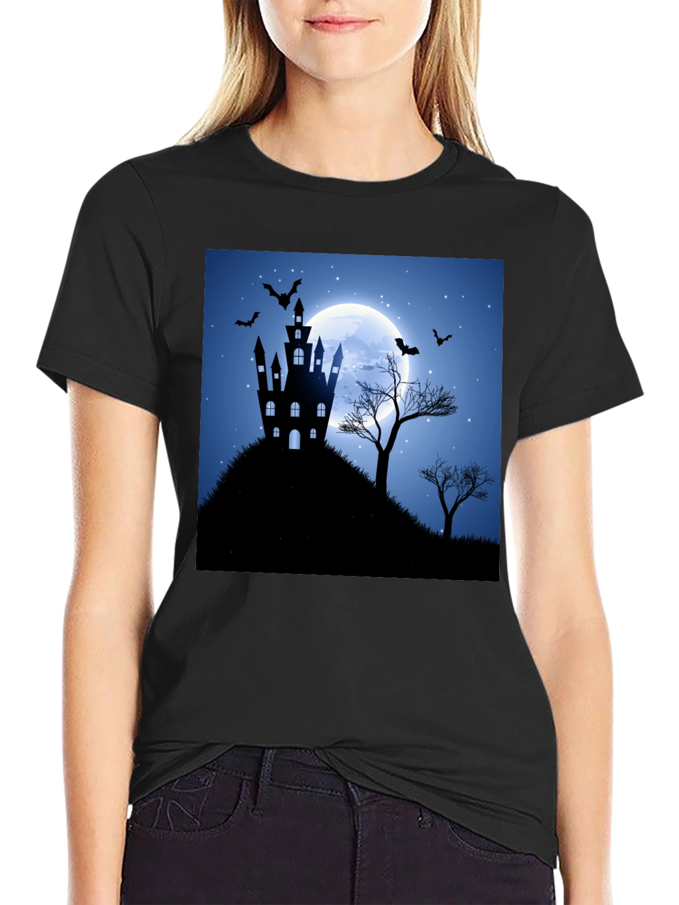 Spooky Halloween Castle T-Shirt