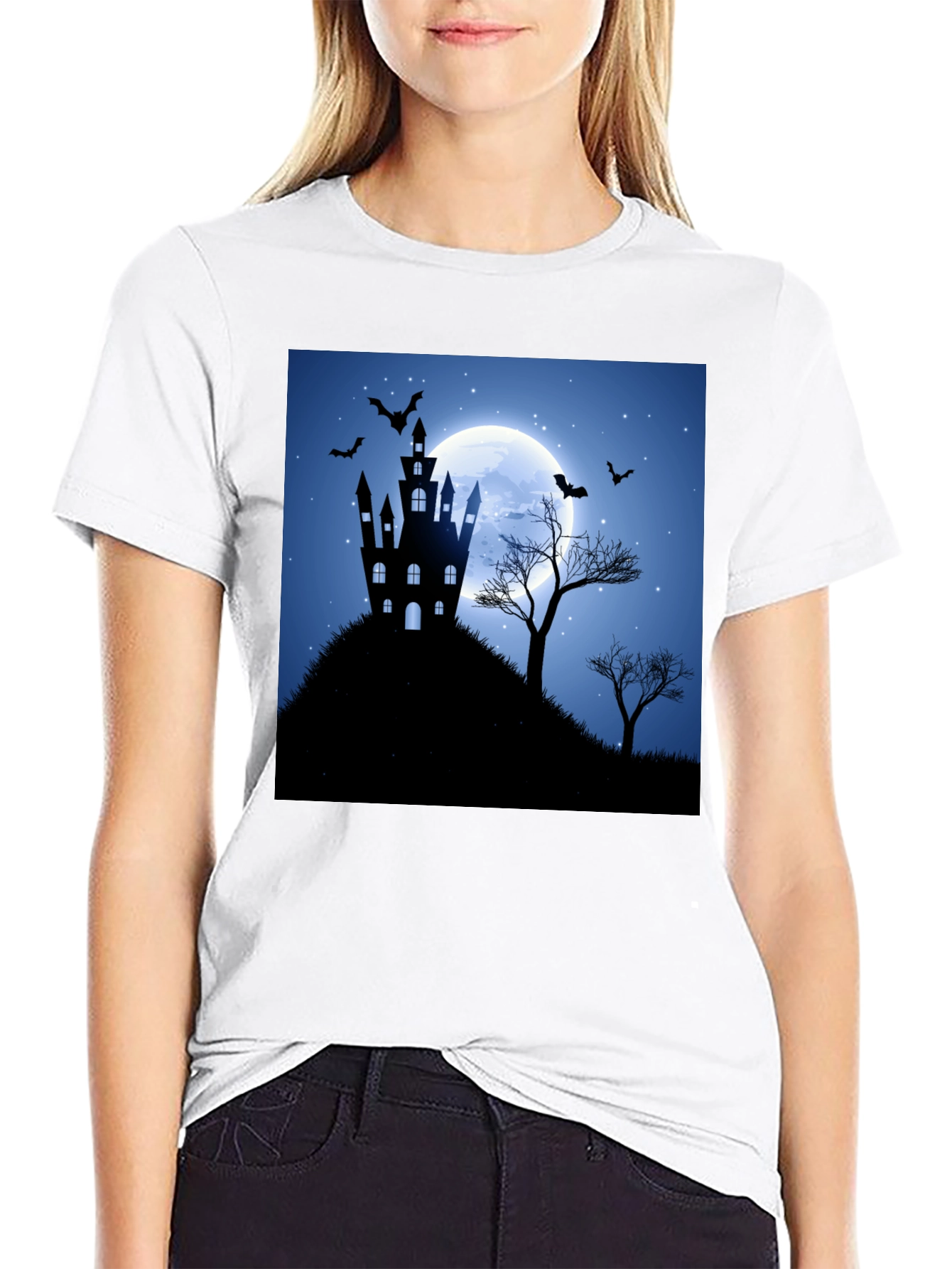 Spooky Halloween Castle T-Shirt