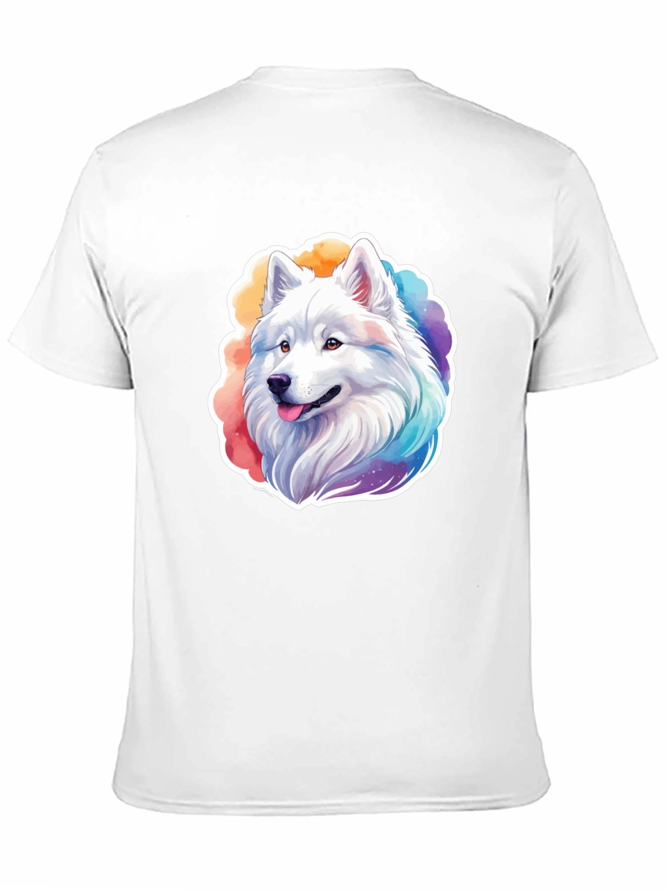 Rainbow Husky Graphic Tee - Cute Dog Lovers Shirt
