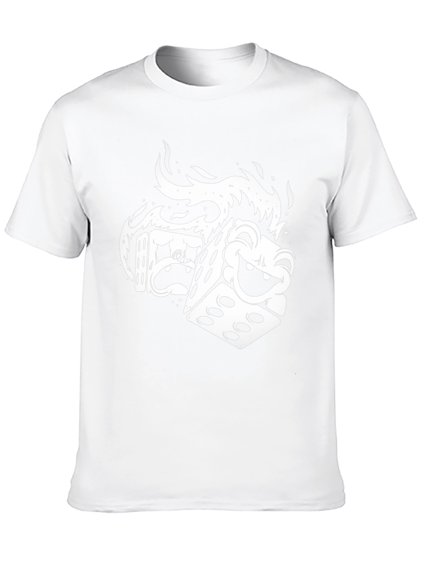Dice Graphic Tee - Black Unique Design